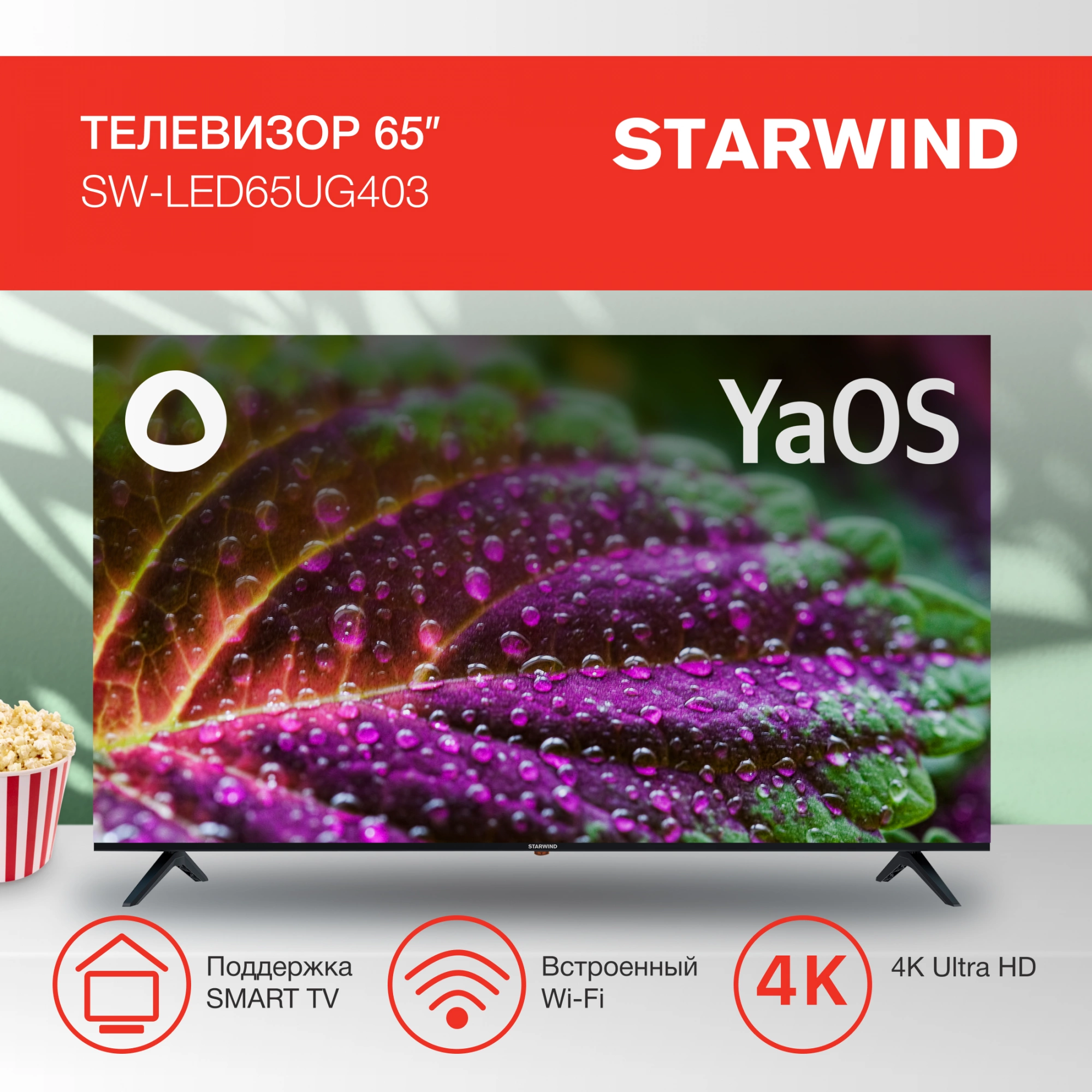 Телевизор LED Starwind 65